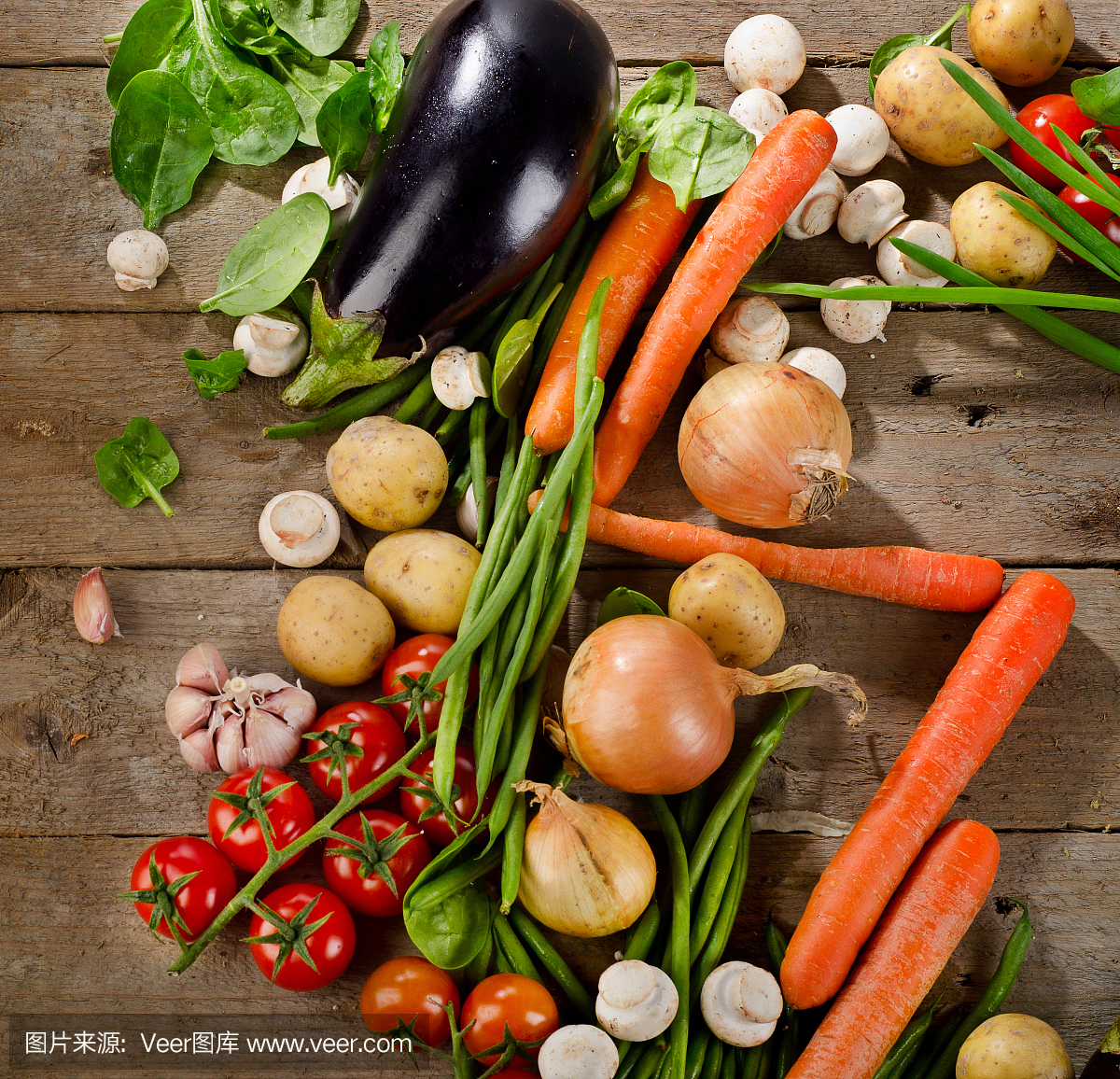 新鲜的有机蔬菜。健康饮食。